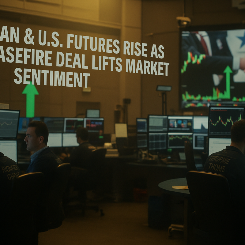 Traders react positively to ceasefire deal as futures climb