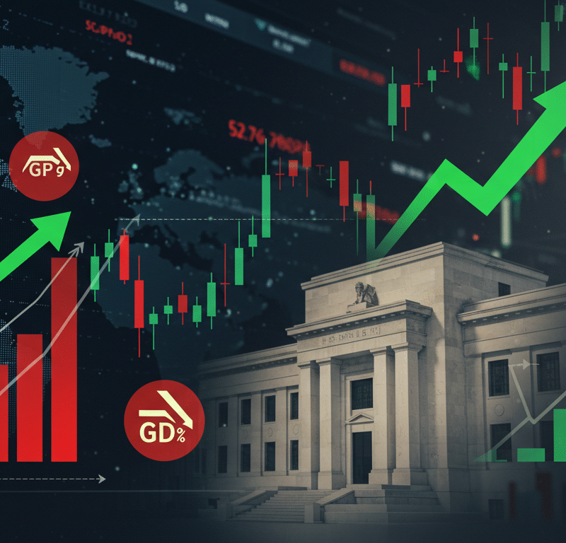 Stock futures climb higher despite weak data and a Federal Reserve policy shift.