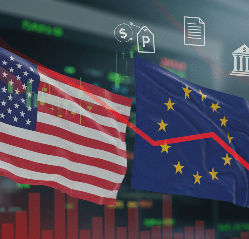U.S. and European futures edge lower as policy indicators and high valuations dampen risk appetite.