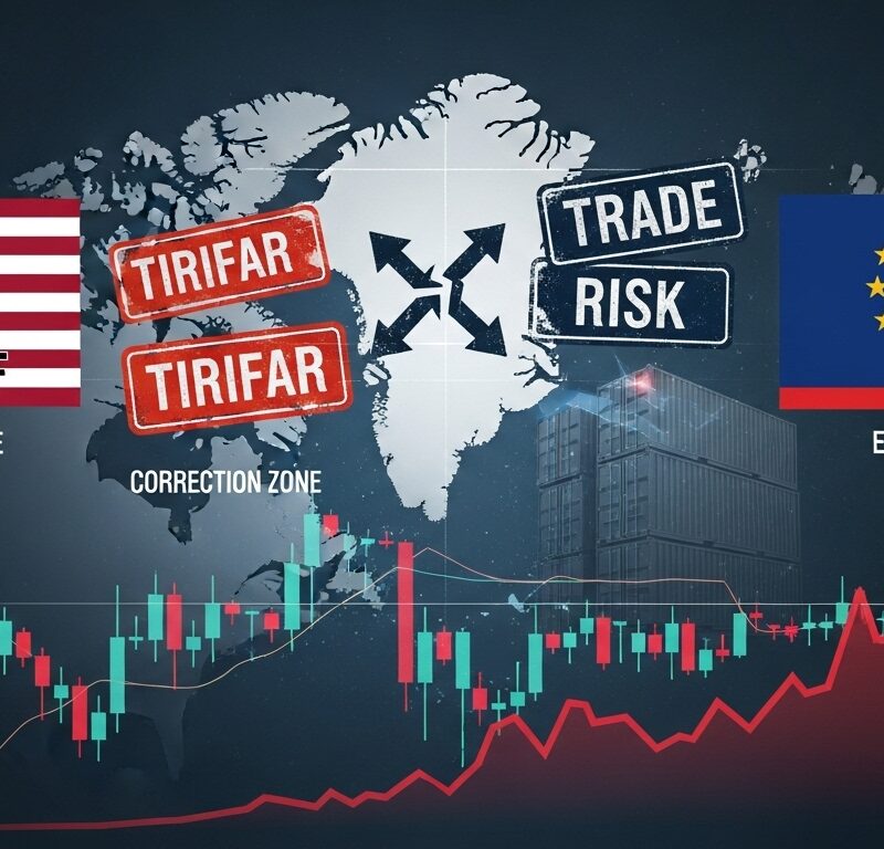 U.S. and European stock futures trade flat after the worst sell-off in three months as Greenland tariff risks raise fears of a market correction.