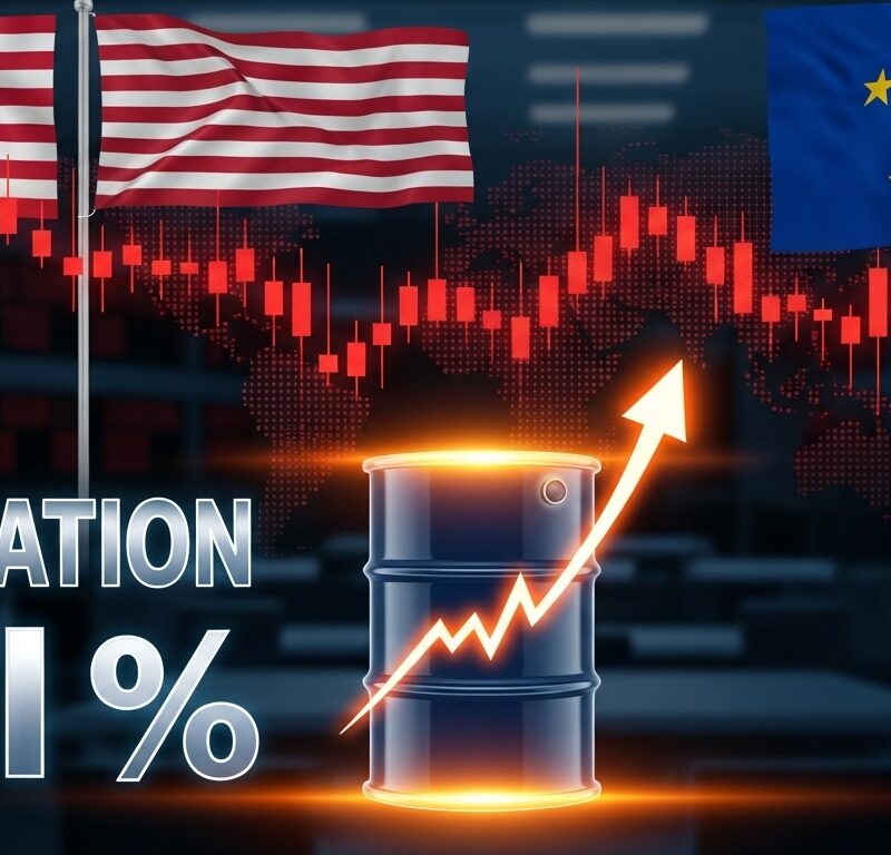 European and U.S. stock futures fall as inflation shock and oil price surge pressure investor sentiment.