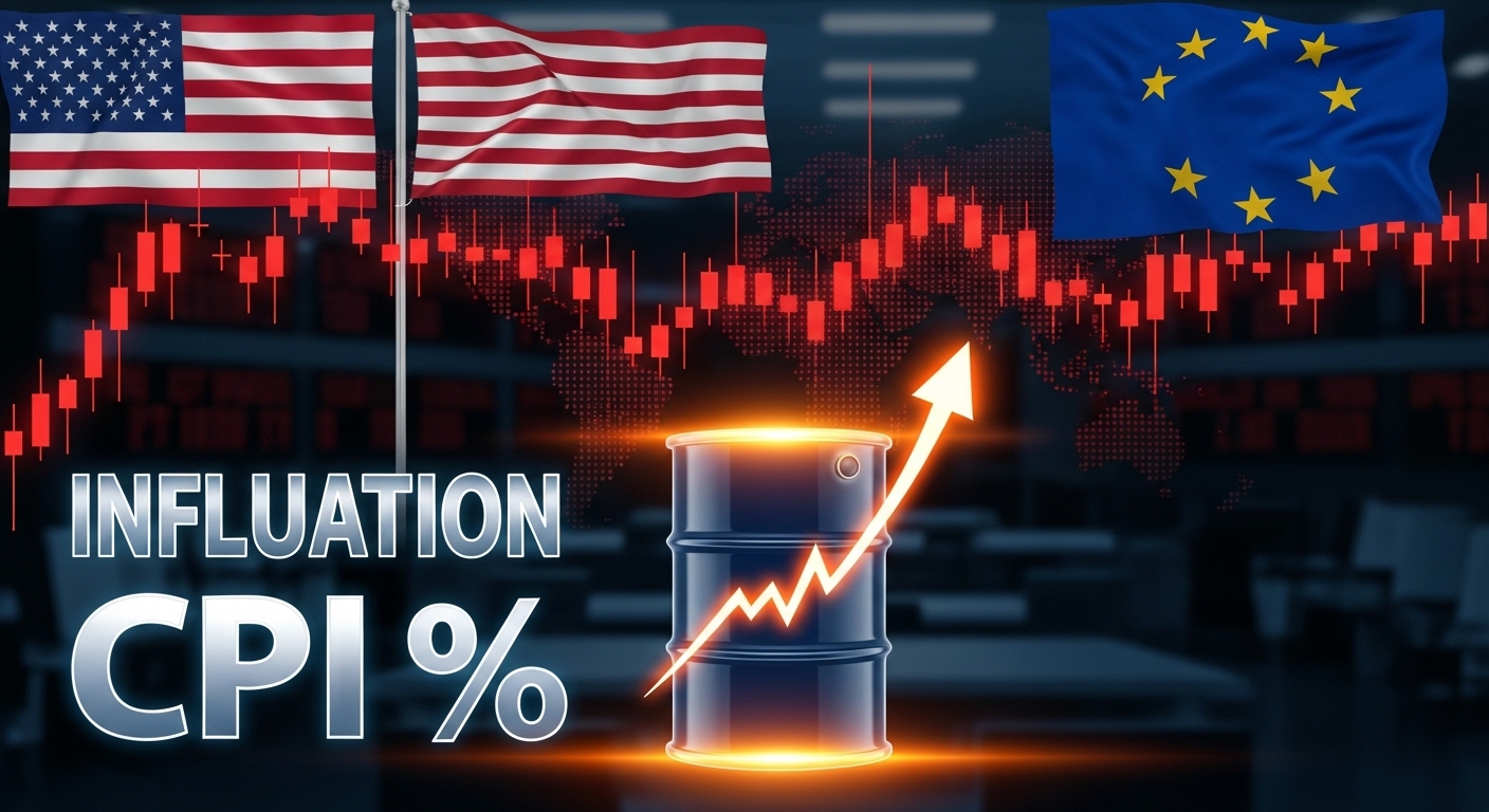 European and U.S. stock futures fall as inflation shock and oil price surge pressure investor sentiment.