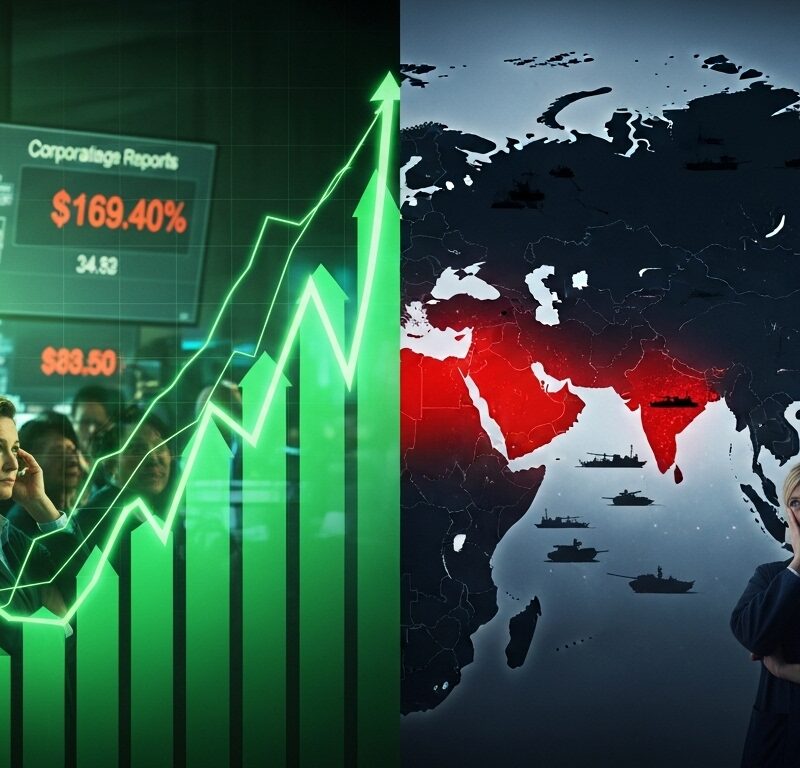 European and US futures rising despite geopolitical tensions supported by earnings