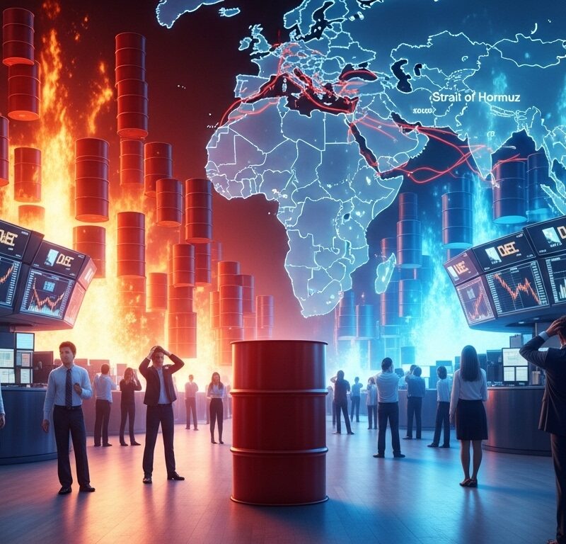 Stock futures falling as oil prices surge due to stalled Iran talks and geopolitical tension