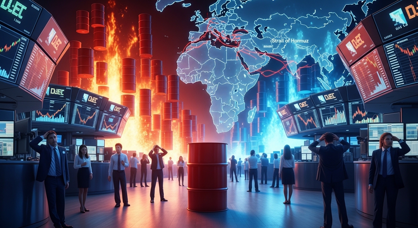 Stock futures falling as oil prices surge due to stalled Iran talks and geopolitical tension