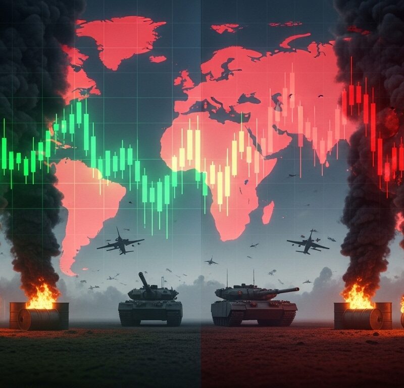 Stock markets under pressure from oil price shock and war tensions despite recent strong gains