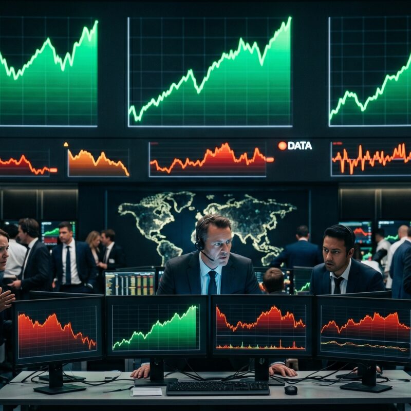 Stock markets at record highs facing earnings and PMI data test