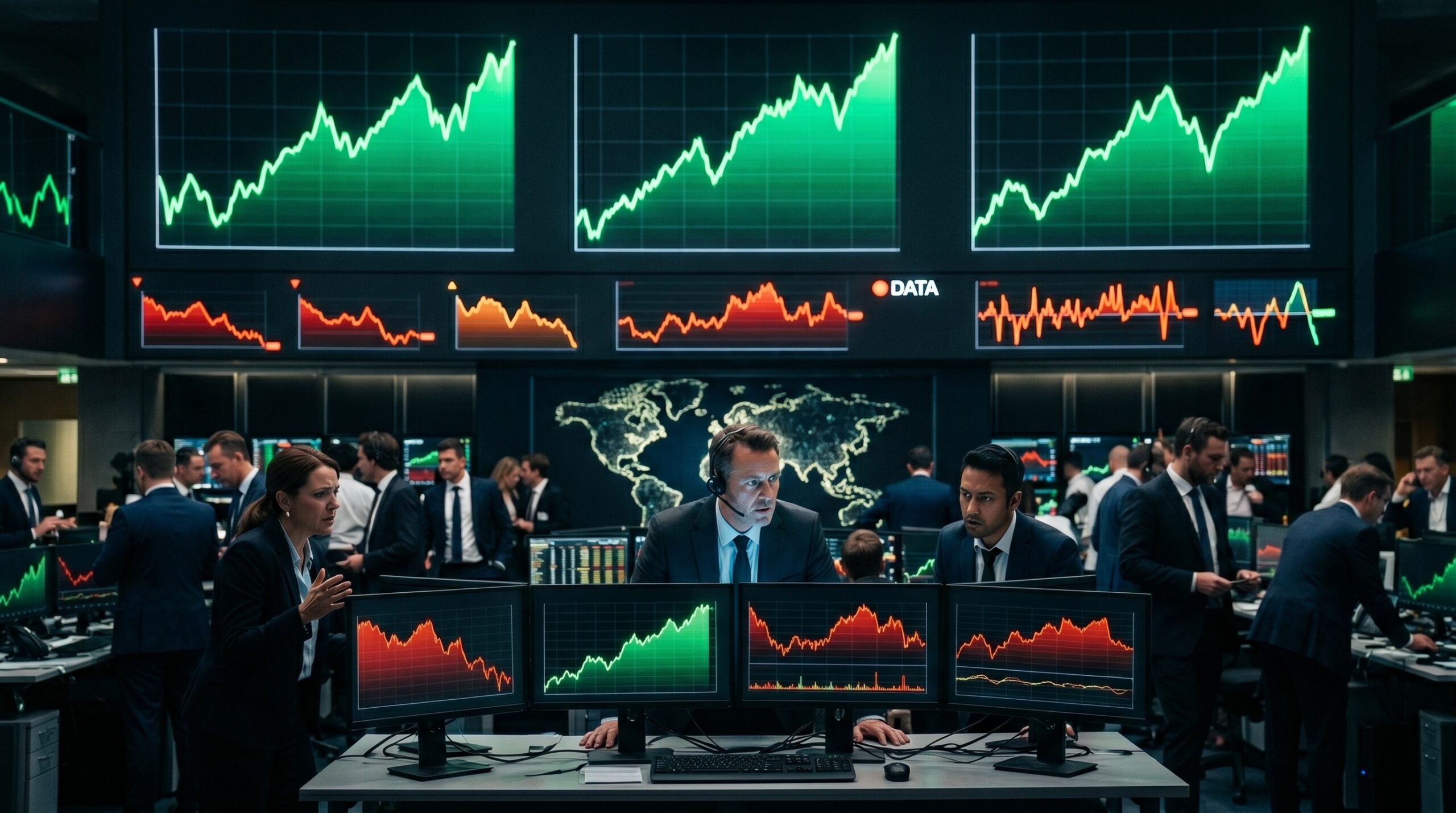 Stock markets at record highs facing earnings and PMI data test