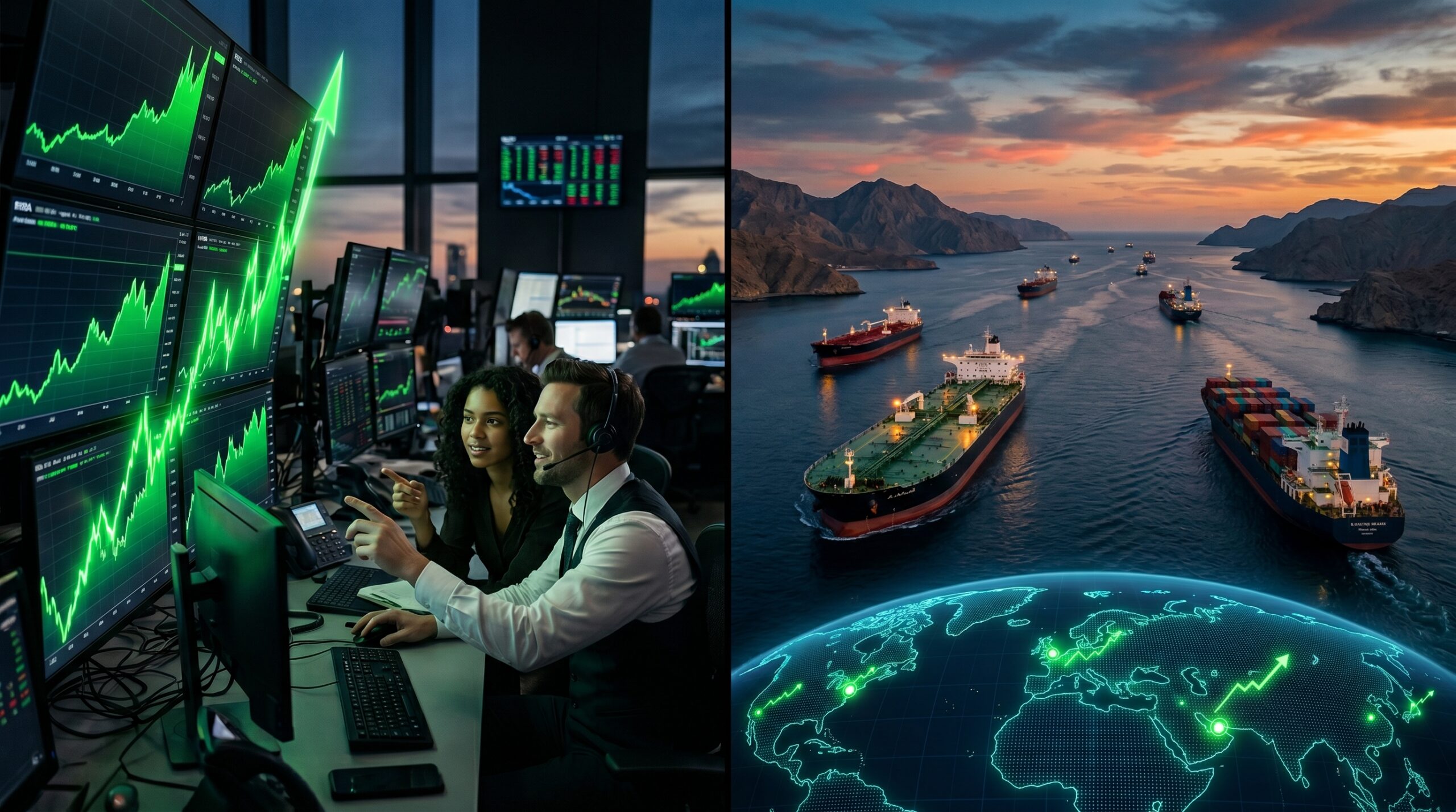 Stock futures rising as AI earnings momentum builds and Hormuz oil route tensions ease