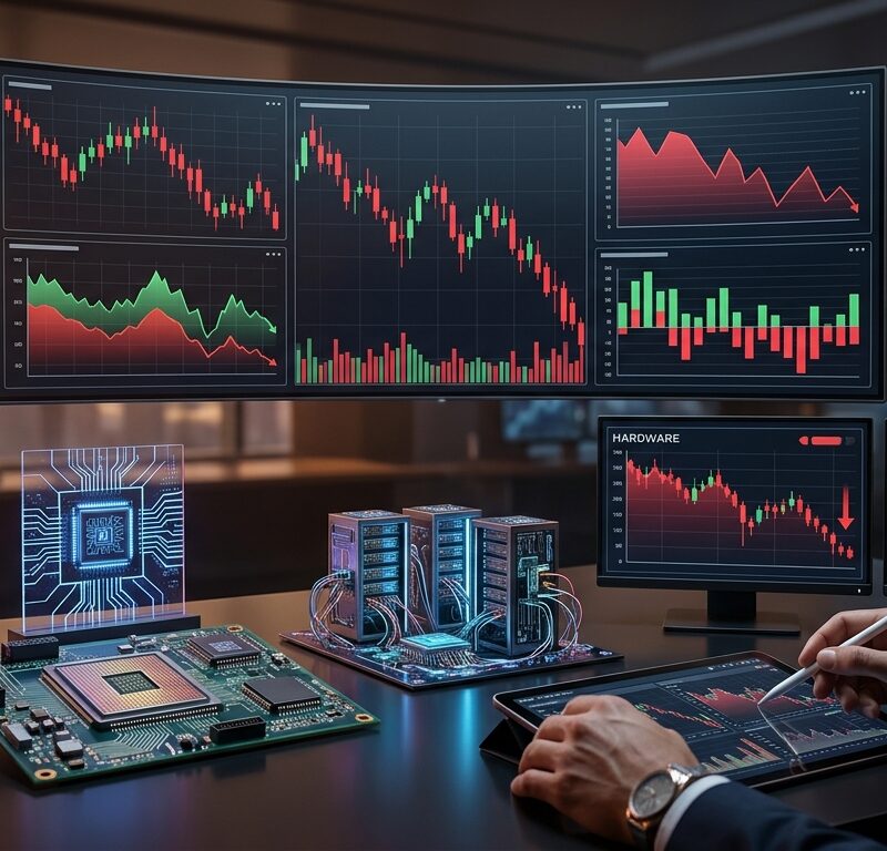 U.S. and European futures falling on trading screens ahead of jobs data and technology sector rotation.